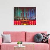 Toile enveloppée d'orgue colorée (Insitu(Salon))