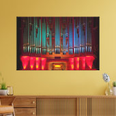 Toile enveloppée d'orgue colorée (Insitu(Salon))