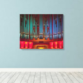 Toile enveloppée d'orgue colorée (Insitu (Plancher de Bois))