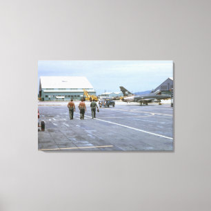 Toile enveloppée du Vietnam 1969 de base aérienne