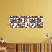 Toile enveloppée du village de bois (Insitu(Salon))