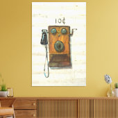 toile enveloppée d'un téléphone antique (Insitu(Salon))