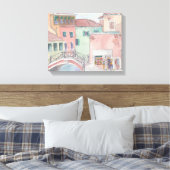 Toile enveloppée "Esquisse aquarelle/Venise Italie (Insitu(Chambre))