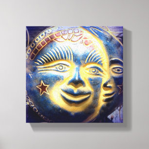 toile enveloppée face soleil/face lune