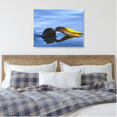 Toile Enveloppée Fronds Dorés (Insitu(Chambre))