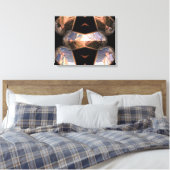 Toile enveloppée Futuriste Chrystal X7-2 (Insitu(Chambre))