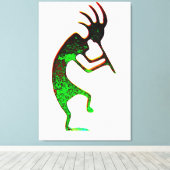 toile enveloppée kokopelli vert (Insitu (Plancher de Bois))