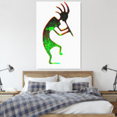 toile enveloppée kokopelli vert (Insitu(Chambre))