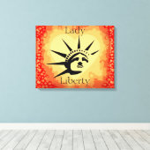 Toile Enveloppée Lady Liberty (Insitu (Plancher de Bois))
