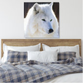 Toile enveloppée/Loup blanc teint vert (Insitu(Chambre))