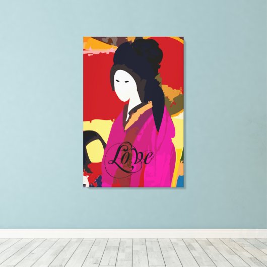 Toile enveloppée mère et enfant (Insitu (Plancher de Bois))