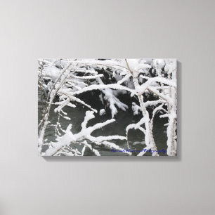 Toile enveloppée par courant hivernal
