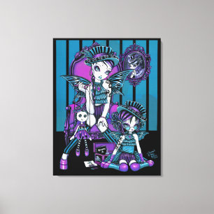 Toile enveloppée par fée gothique "charmée" de