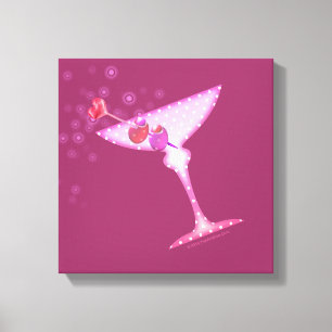 Toile enveloppée par galerie ROSE de MARTINI