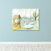 Toile enveloppée par la nature (Insitu (Plancher de Bois))