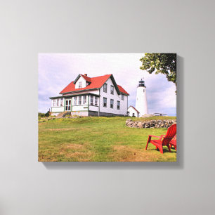 Toile enveloppée par mA de phare d'île de