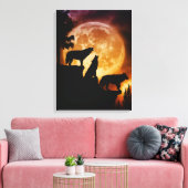 Toile Enveloppée Peak Wolves (Insitu(Salon))