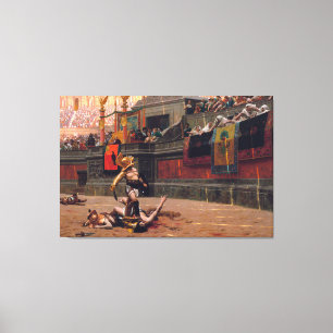 Toile enveloppée Police Verso 53,5 po x 35,5 po