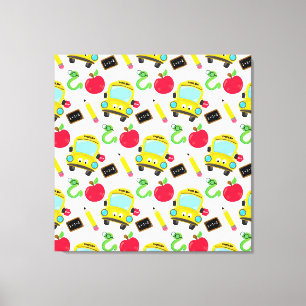 Toile enveloppée Premium de l'école (brillant)