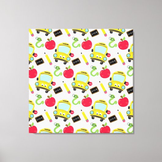 Toile enveloppée Premium de l'école (brillant) (Recto)