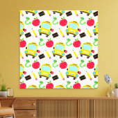 Toile enveloppée Premium de l'école (brillant) (Insitu(Salon))
