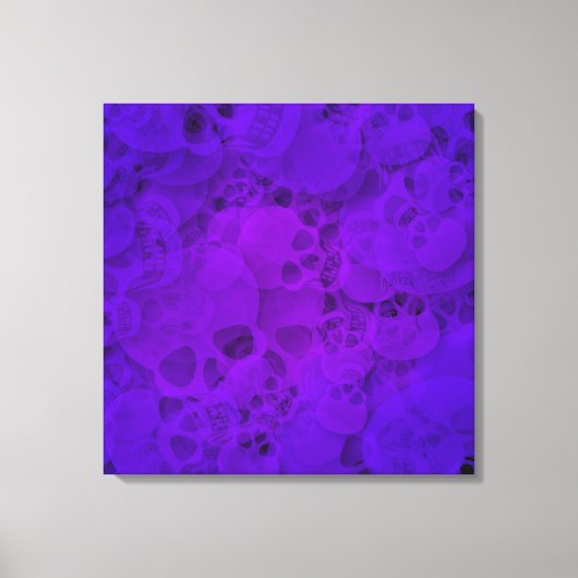 Toile enveloppée Premium Skulls Abstrait (Recto)