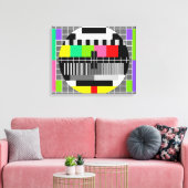 Toile enveloppée "Retro TV" (Insitu(Salon))