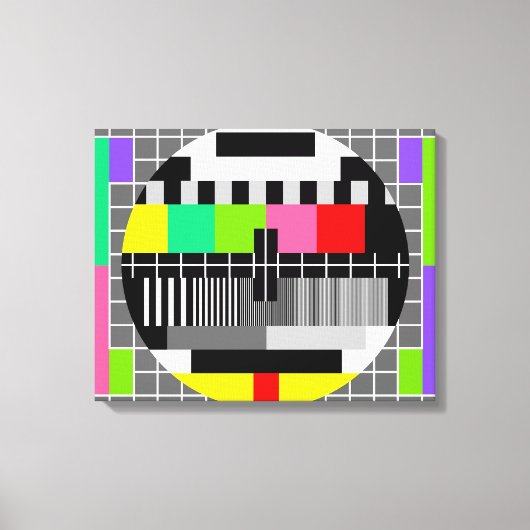 Toile enveloppée "Retro TV" (Recto)