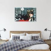 Toile enveloppée rouge (Insitu(Chambre))