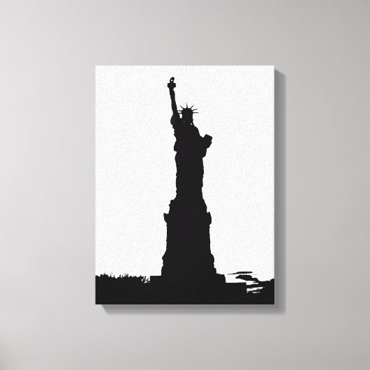 Toile enveloppée silhouette de la Statue de la Lib (Recto)