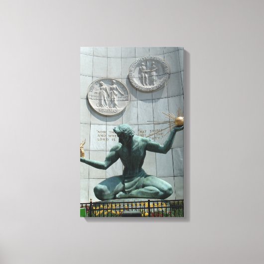 Toile enveloppée Spirit of Detroit (Recto)