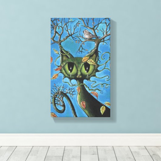 Toile enveloppée Tree Cat (Insitu (Plancher de Bois))