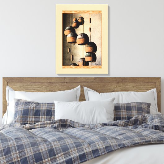 Toile Éoliennes d'argile spirale Chimes encore vie (Insitu(Chambre))