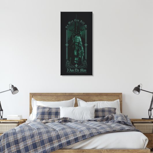 Toile Éowyn Vs SAURON™ "I Am No Man" Rohan Graphic (Insitu(Chambre))