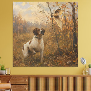 Toile Épagneul Breton – Chasse à la Bécasse Art