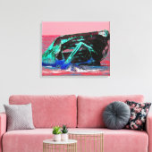 Toile Épave Abstraite rose (Insitu(Salon))