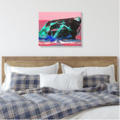 Toile Épave Abstraite rose (Insitu(Chambre))