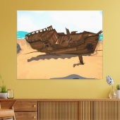 Toile Épave de navire échouée (Insitu(Salon))