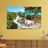 Toile Epave maritime des Caraïbes et océan (Insitu(Salon))