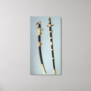 Toile Épée commémorative donnée par Napoléon Bonaparte