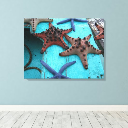 Toile Épée tropicale, colorée (Insitu (Plancher de Bois))