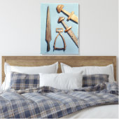 Toile Épées viking, étrier et tête de fil (Insitu(Chambre))