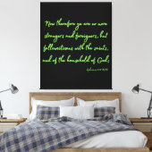 Toile Ephésiens 2:19 Bible Verse KJV Wall Art (Insitu(Chambre))