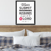 Toile Éphésiens 5:22 (Insitu(Chambre))