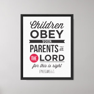 Toile Éphésiens 6:1