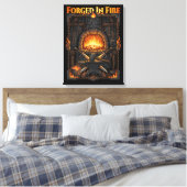 Toile Epic Blacksmith Forge Anvil & Swords Fantasy Art (Insitu(Chambre))