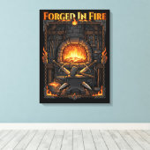 Toile Epic Blacksmith Forge Anvil & Swords Fantasy Art (Insitu (Plancher de Bois))