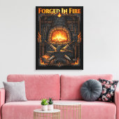 Toile Epic Blacksmith Forge Anvil & Swords Fantasy Art (Insitu(Salon))
