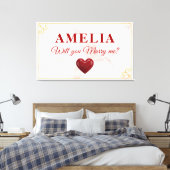 Toile Épouserez-vous Demande en Mariage Romantique Cœur (Insitu(Chambre))