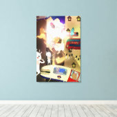 Toile Épuisement de la ville 2013 (Insitu (Plancher de Bois))